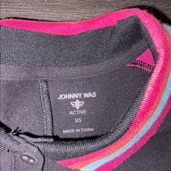NEW Johnny Was Bee Active Polo Golf Dress Black/Pink Size XS - Picture 9 of 13